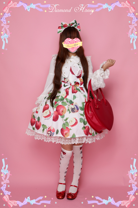 Apple Tradescantia Sillamontana Lolita Printed JSK Dress