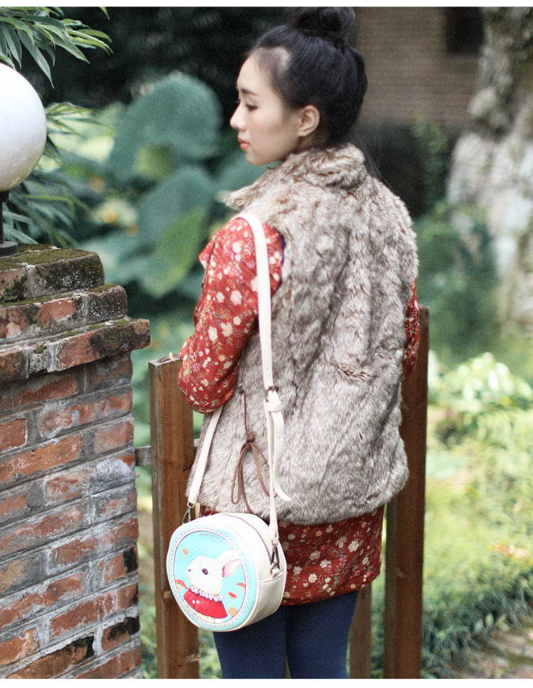 Printed cute rabbit mini bag small single shoulder Messenger bag