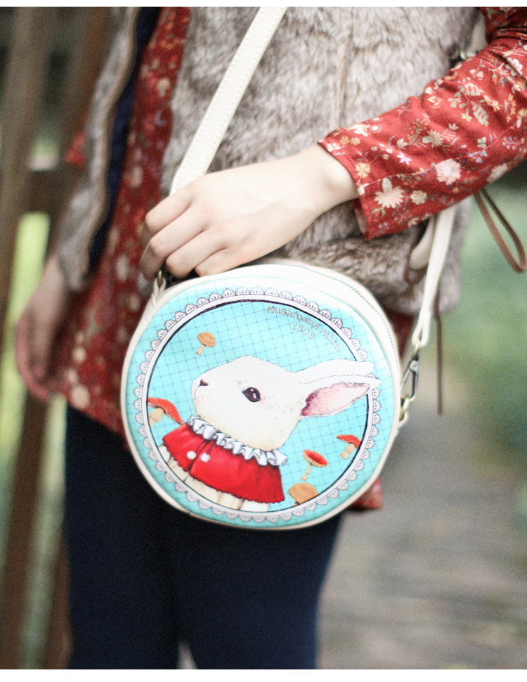 Printed cute rabbit mini bag small single shoulder Messenger bag