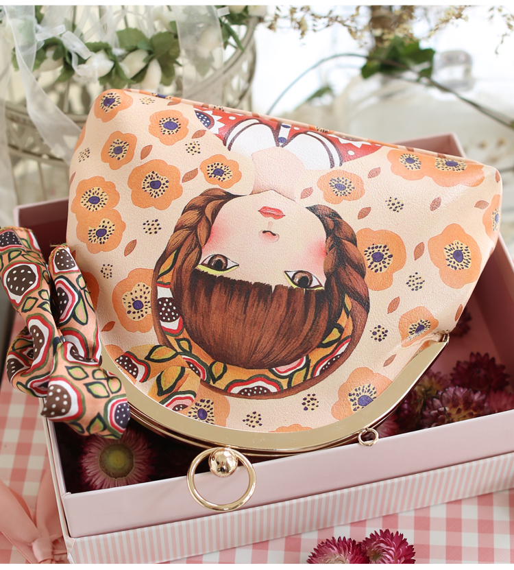 Sweet packet printed shoulder bag