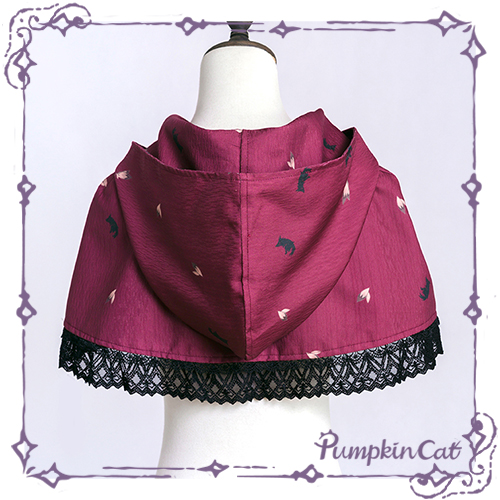 Pumpkin Cat -Little Red Riding Hood- Lolita Halloween Cape