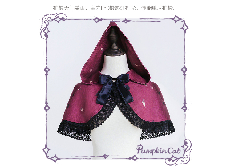 Pumpkin Cat -Little Red Riding Hood- Lolita Halloween Cape