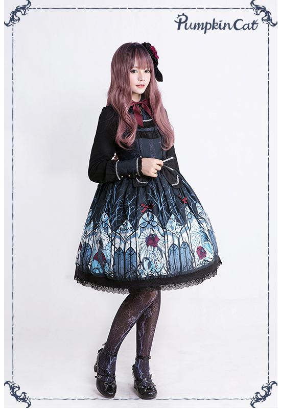 Pumpkin Cat -Beauty the Rose- Lolita Jumper Dress