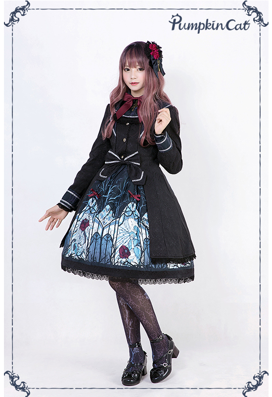 Pumpkin Cat -Beauty the Rose- Lolita Jumper Dress