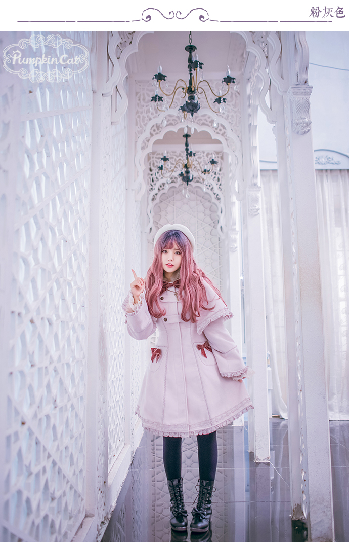Pumpkin Cat -Scent of Winter- Lolita Winter Coat + Cape Set