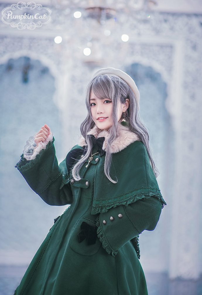 Pumpkin Cat -Scent of Winter- Lolita Winter Coat + Cape Set