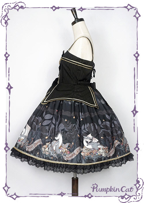 Pumpkin Cat -Dragon\'s Treasure- Lolita JSK Type I