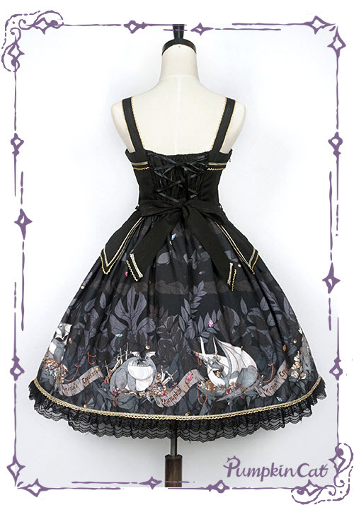 Pumpkin Cat -Dragon\'s Treasure- Lolita JSK Type I