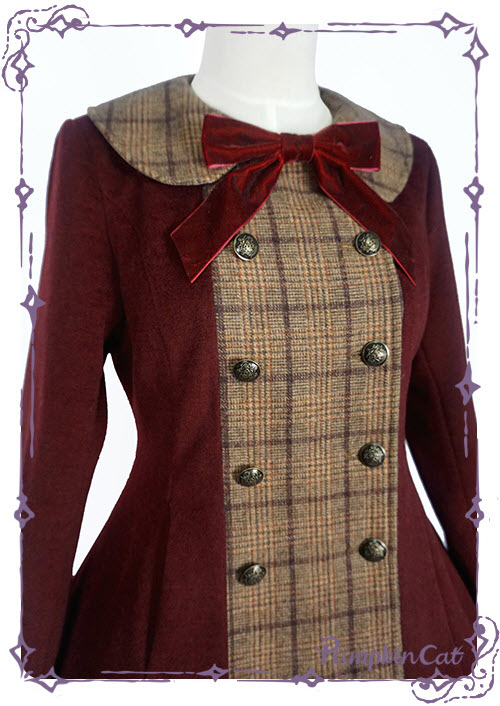 Pumpkin Cat -The Detective Academy- Lolita Jacket and Cape Set