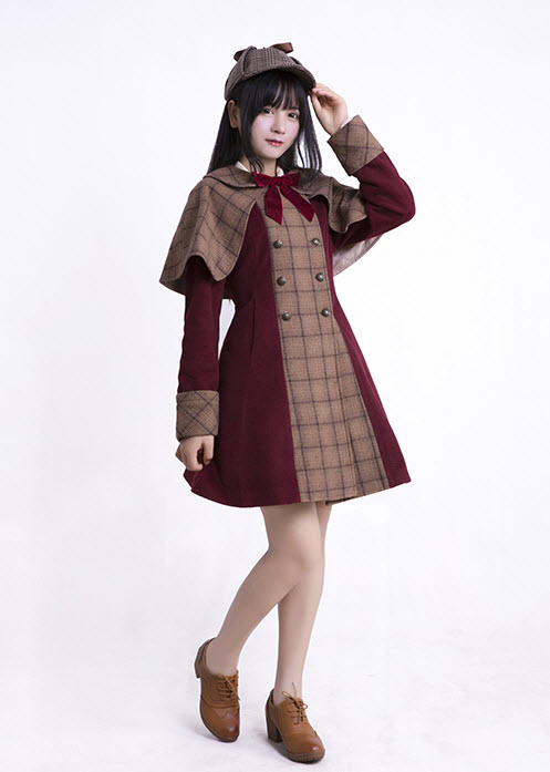 Pumpkin Cat -The Detective Academy- Lolita Jacket and Cape Set