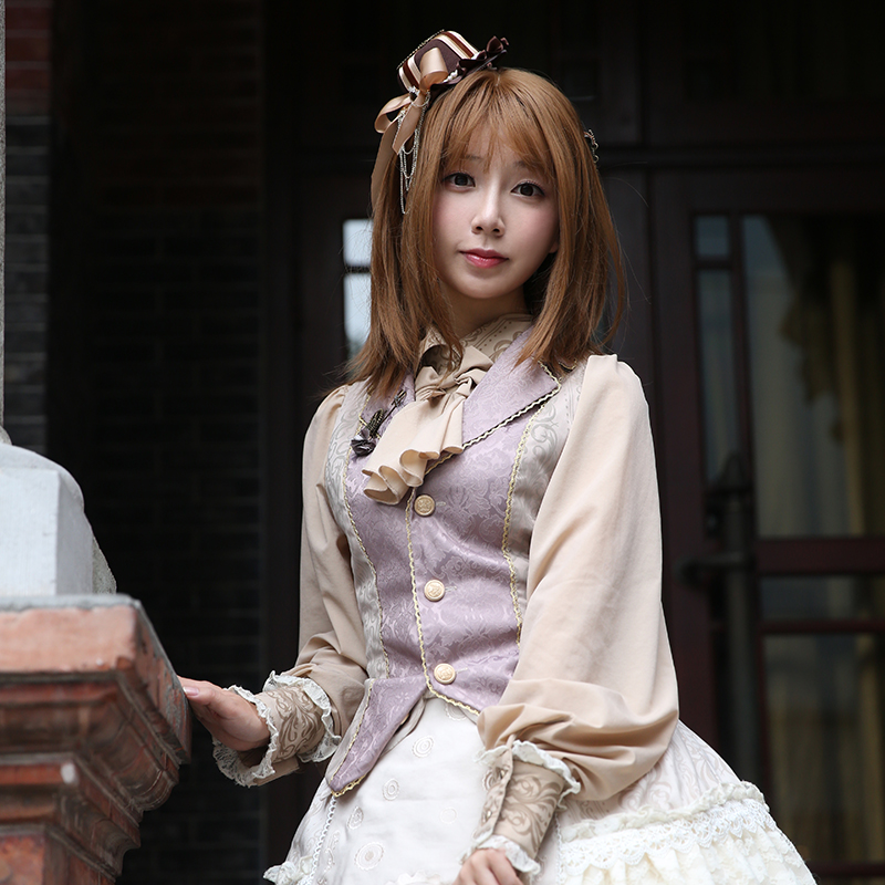 Lu Sien & Luo Xiu pattern lolita shirt