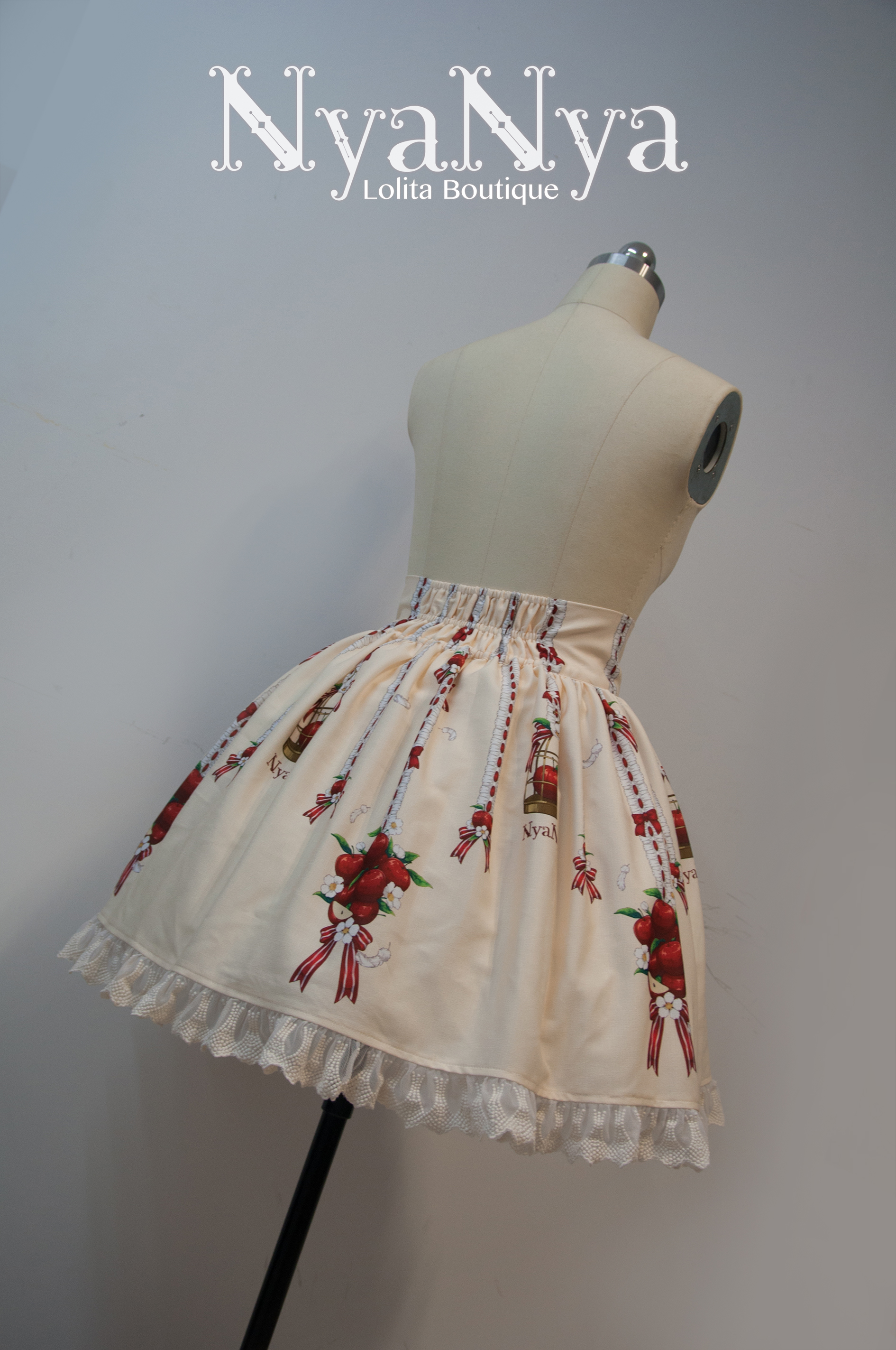 NyaNya - White Feather Ringo - Skirt SK