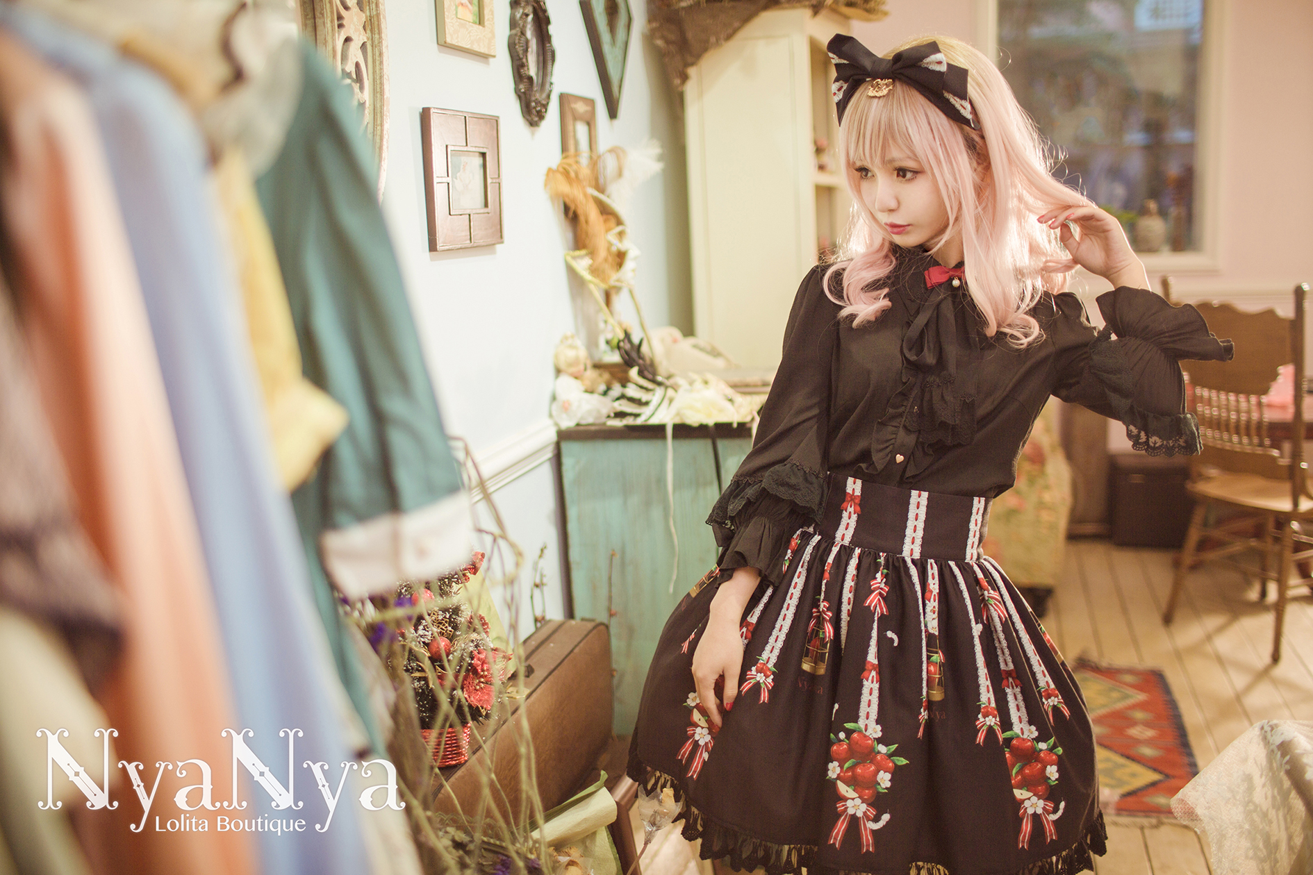 NyaNya - White Feather Ringo - Skirt SK