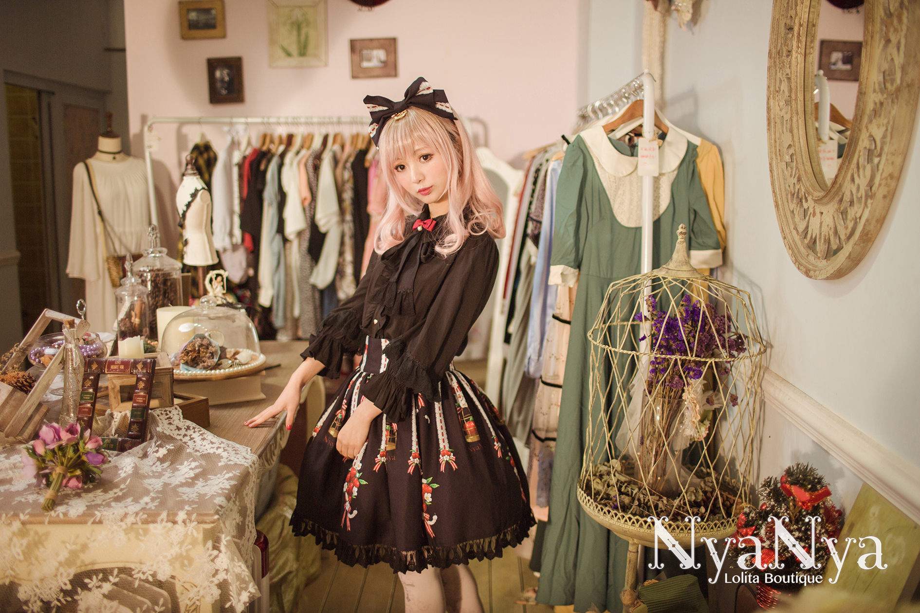 NyaNya - White Feather Ringo - Skirt SK