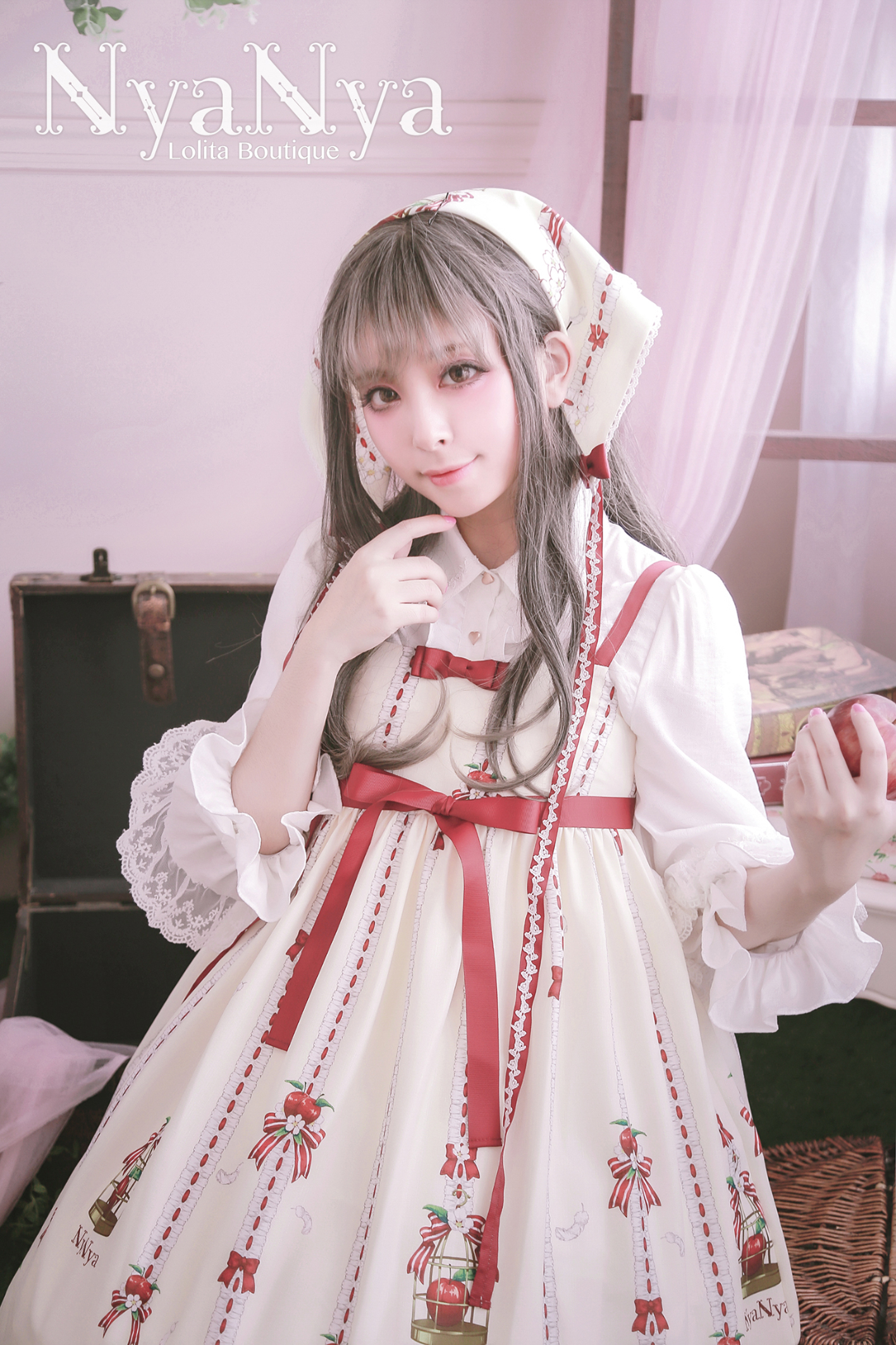 NyaNya - White Feather Ringo - Harness JSK 2