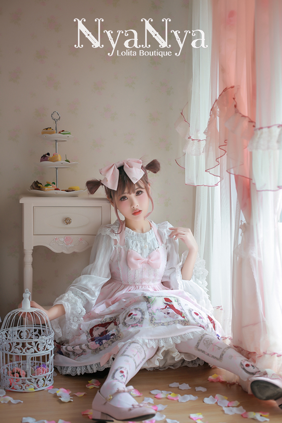 NyaNya - Bear Prince - High waist hanging neck dress JSK