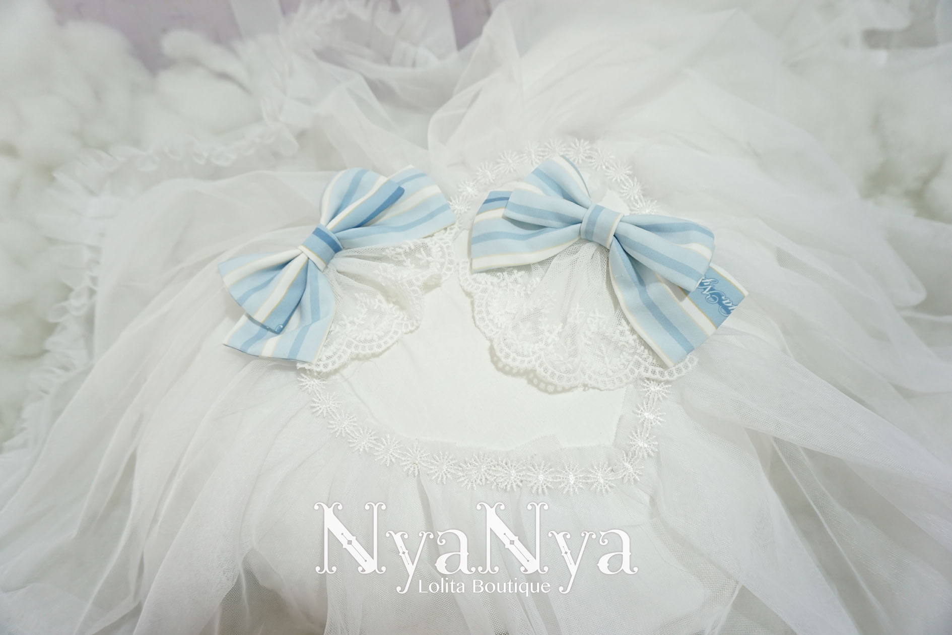 NyaNya - Bear Prince - Bow clip one pair