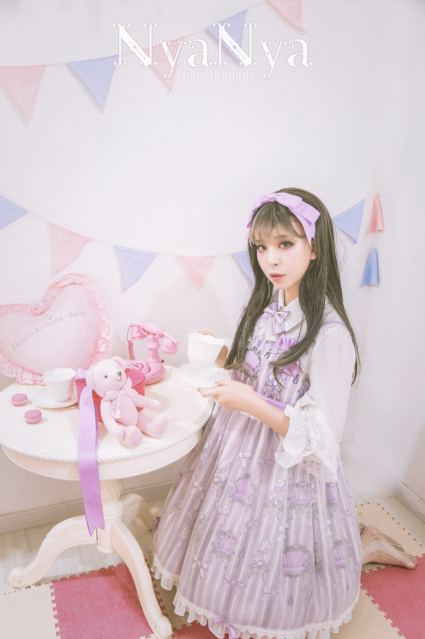 NyaNya - Bear Prince - Yarn dress JSK