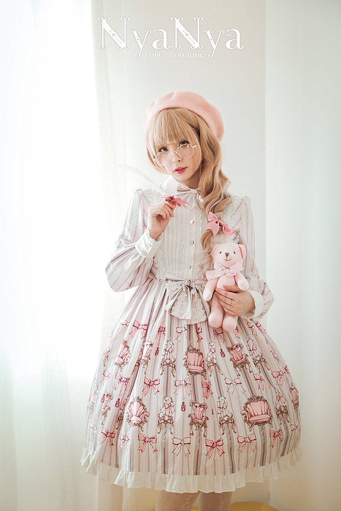 NyaNya - Bear Prince - Long Sleeve Dress OP