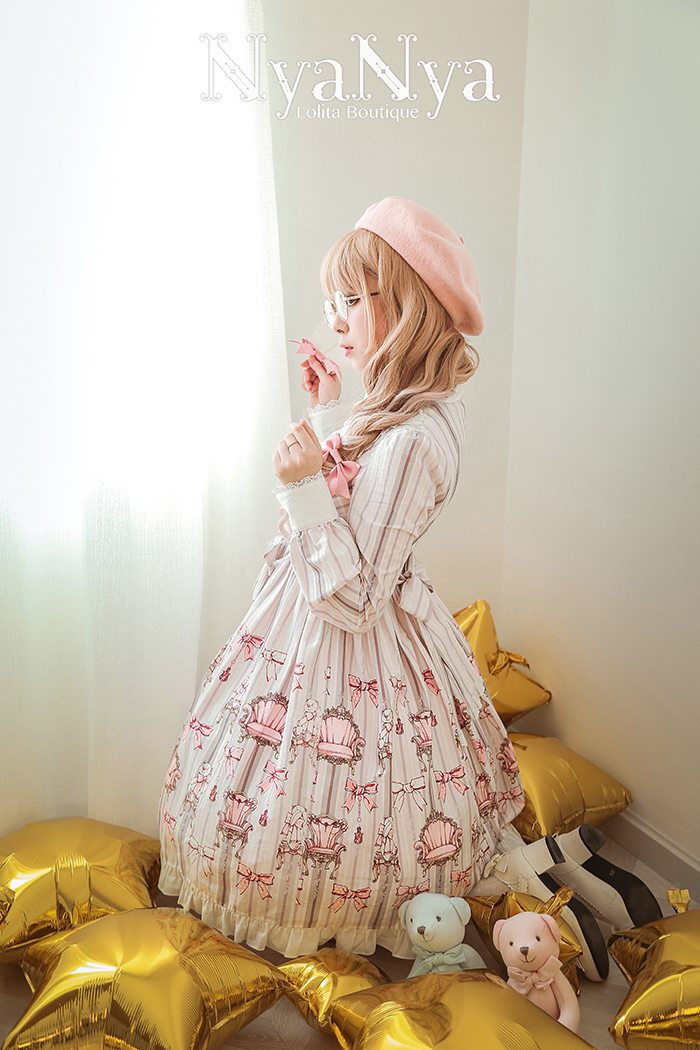 NyaNya - Bear Prince - Long Sleeve Dress OP