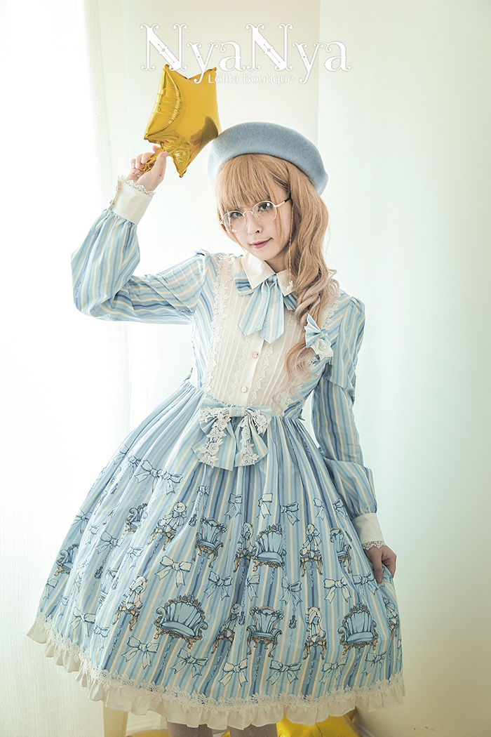 NyaNya - Bear Prince - Long Sleeve Dress OP