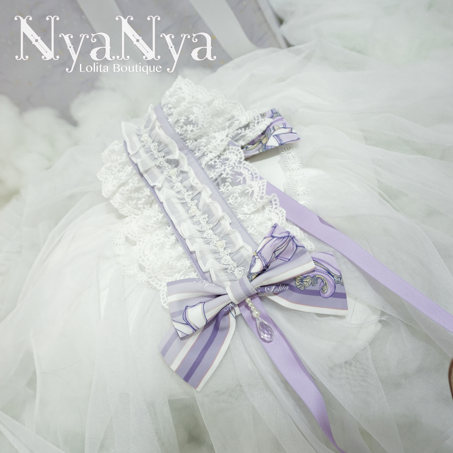 NyaNya - Bear Prince - Printed lace headdress