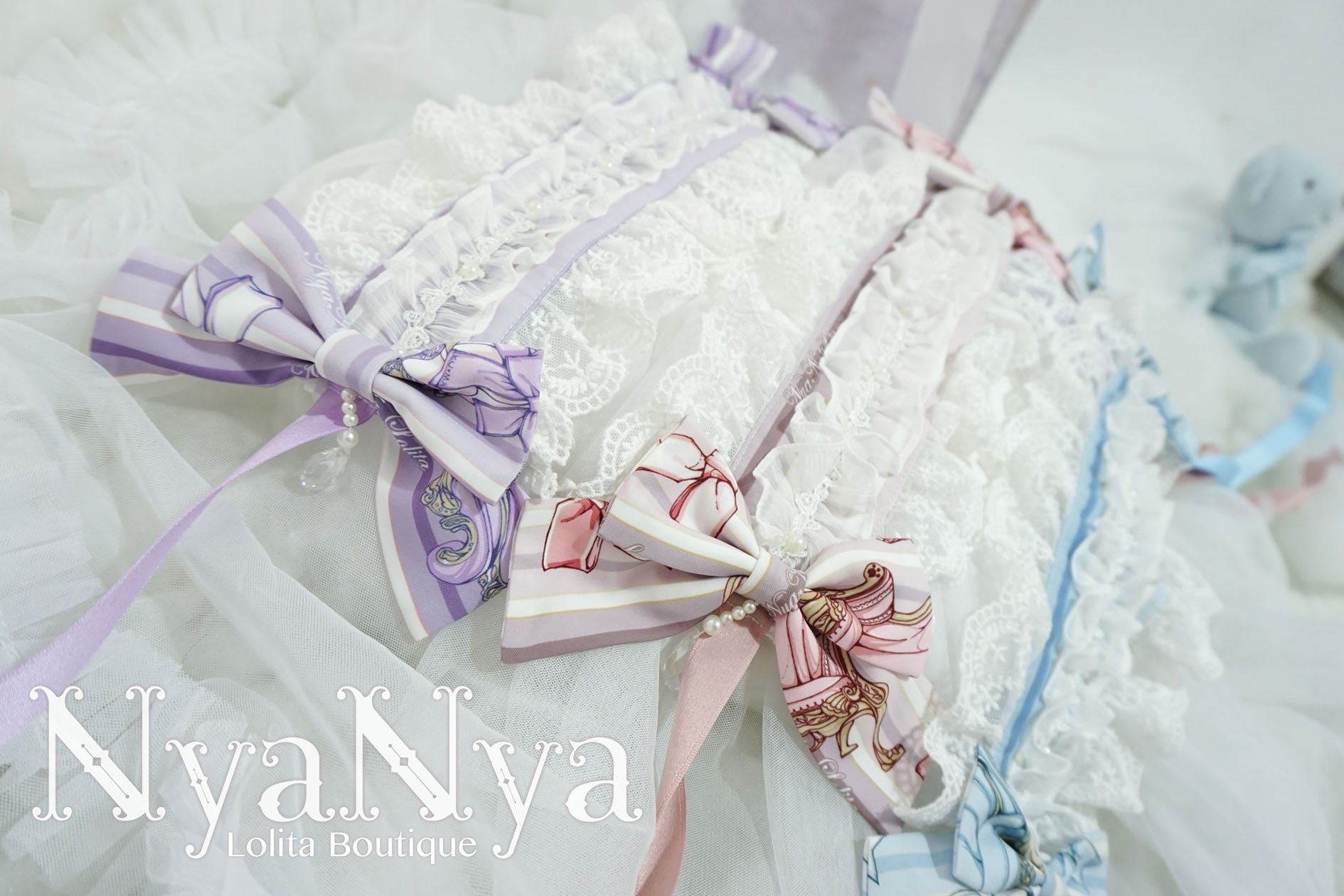 NyaNya - Bear Prince - Printed lace headdress