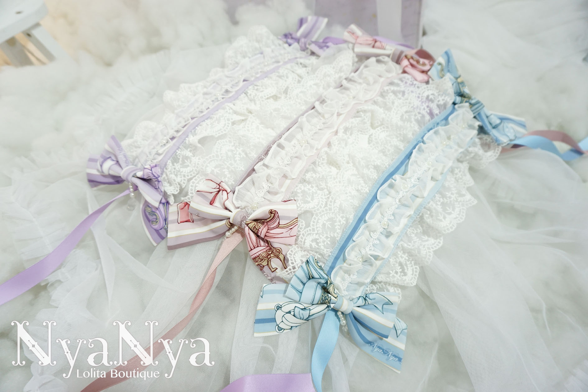 NyaNya - Bear Prince - Printed lace headdress