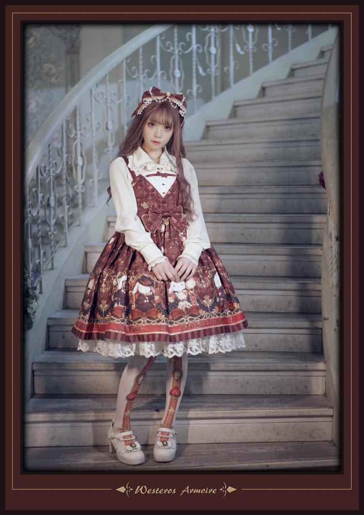 Westeros Armoire -Bunnies in Pokerland- Lolita Jumper Dress