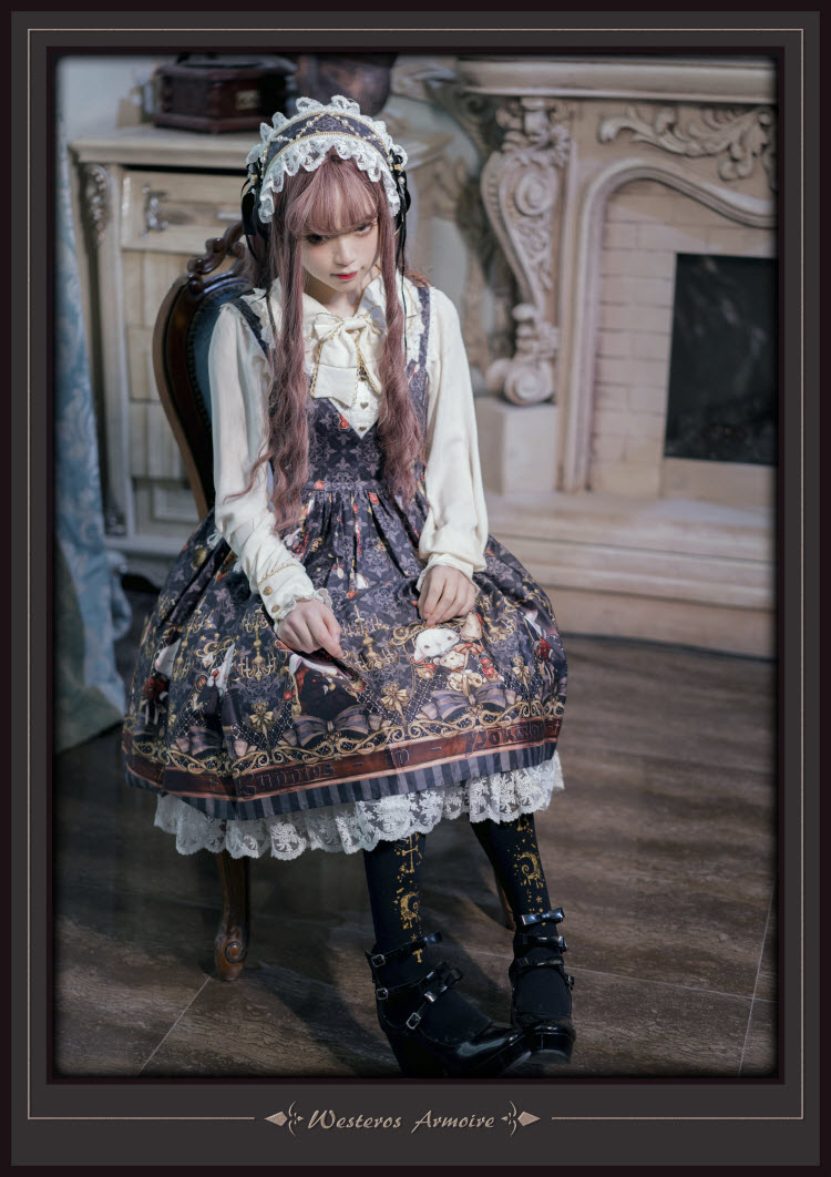 Westeros Armoire -Bunnies in Pokerland- Lolita Jumper Dress