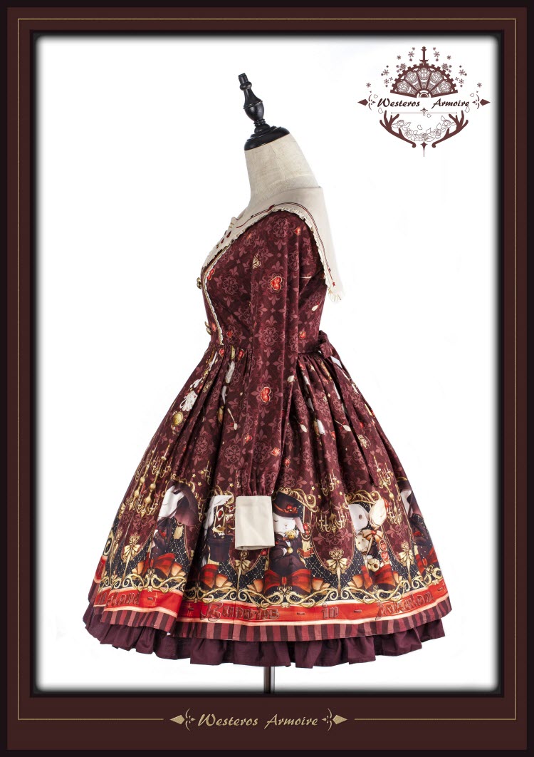 Westeros Armoire -Bunnies in Pokerland- Lolita OP Dress