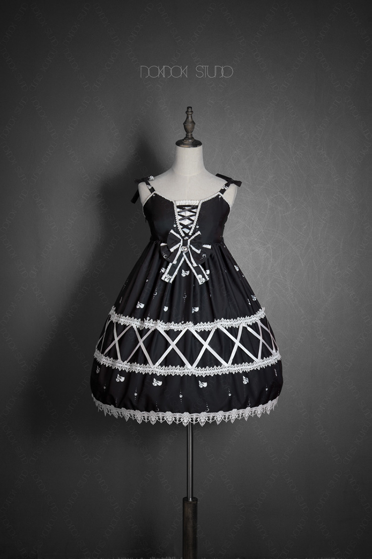 Retro cute lace Lolita dress