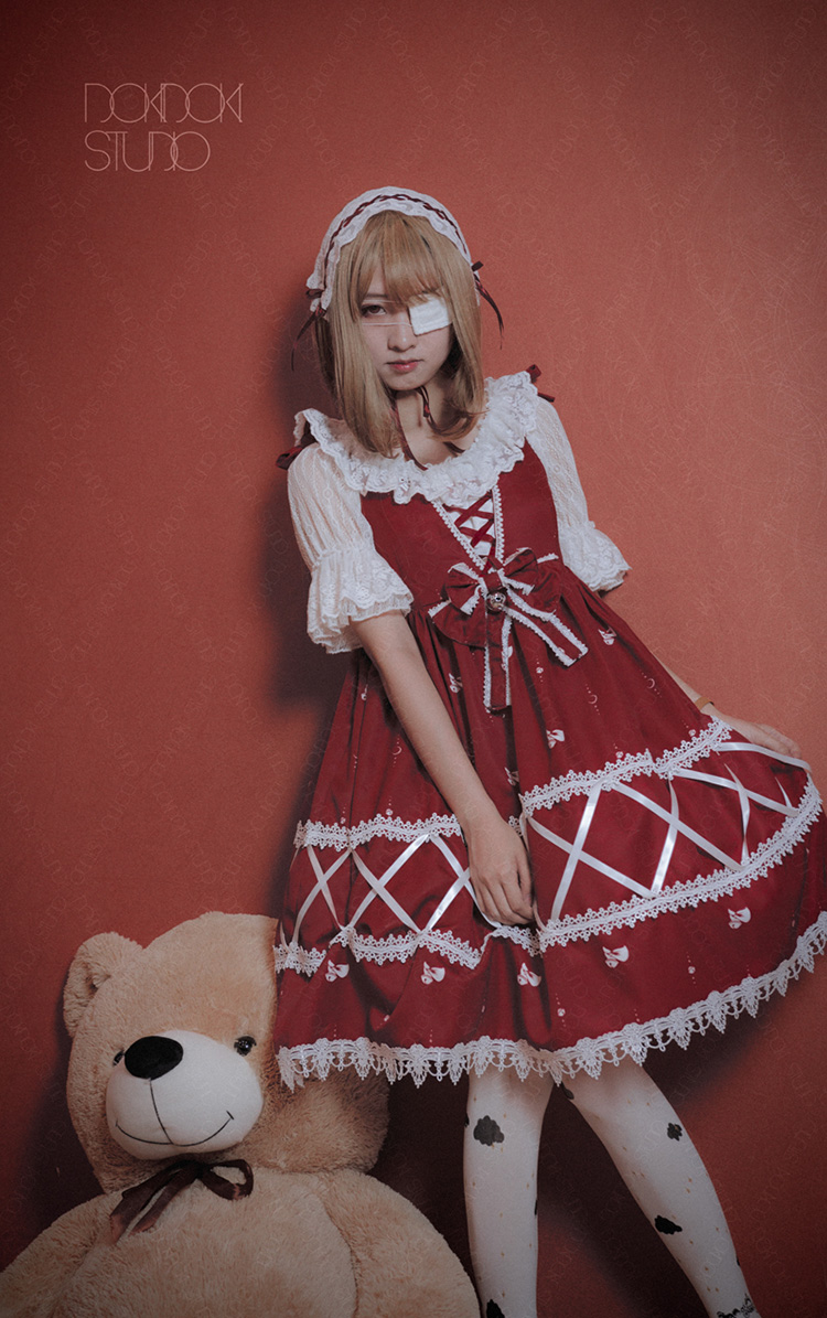 Retro cute lace Lolita dress