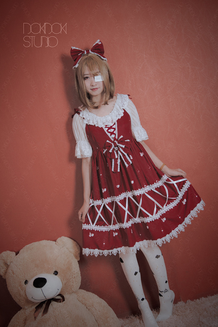 Retro cute lace Lolita dress