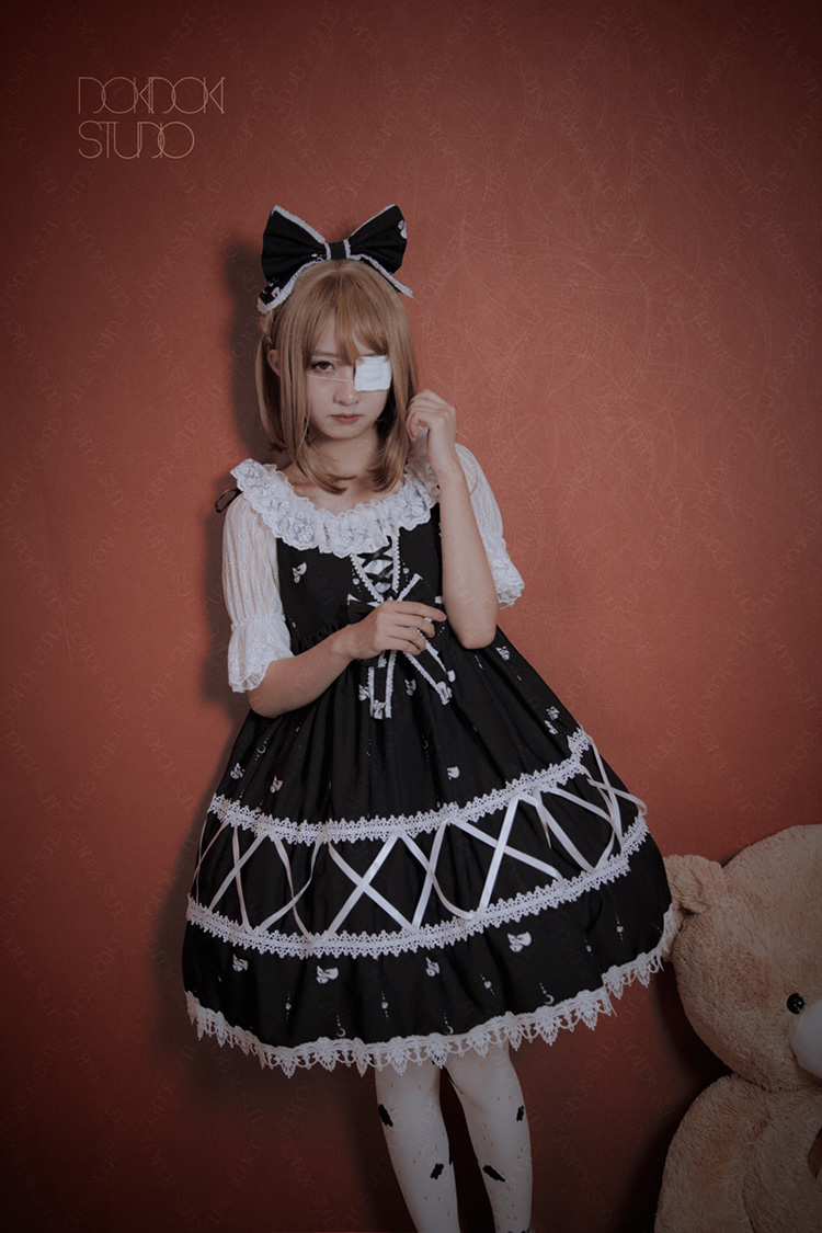 Retro cute lace Lolita dress