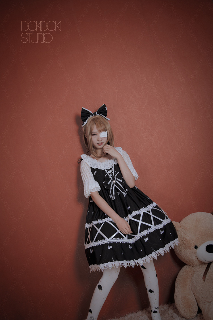 Retro cute lace Lolita dress