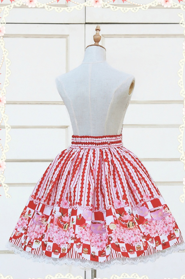 Cute lace strawberry cherry SK dress