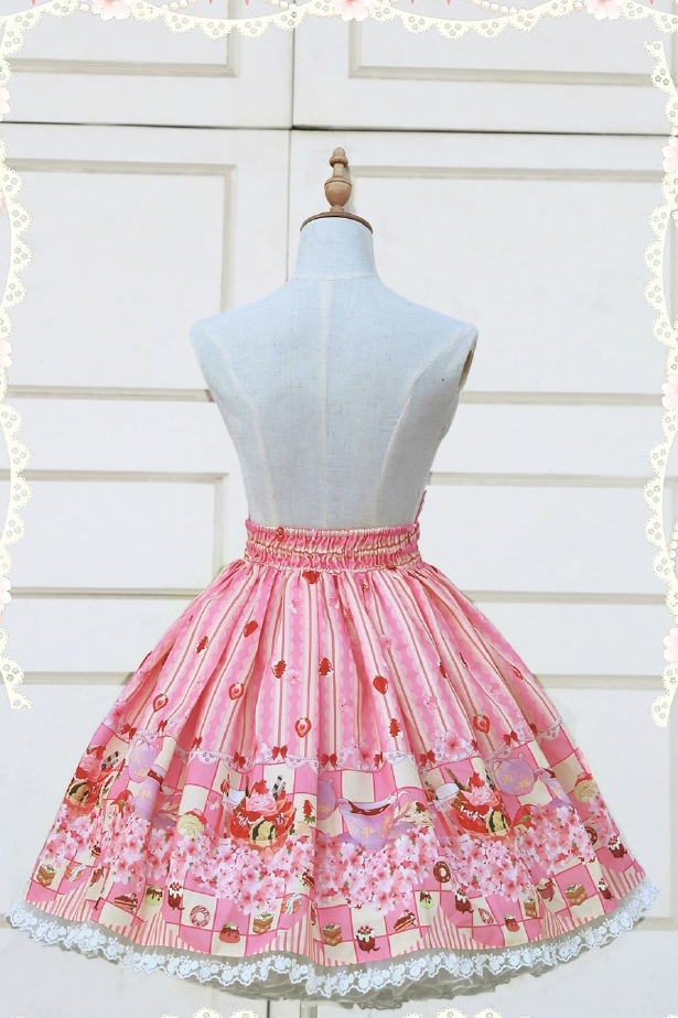 Cute lace strawberry cherry SK dress