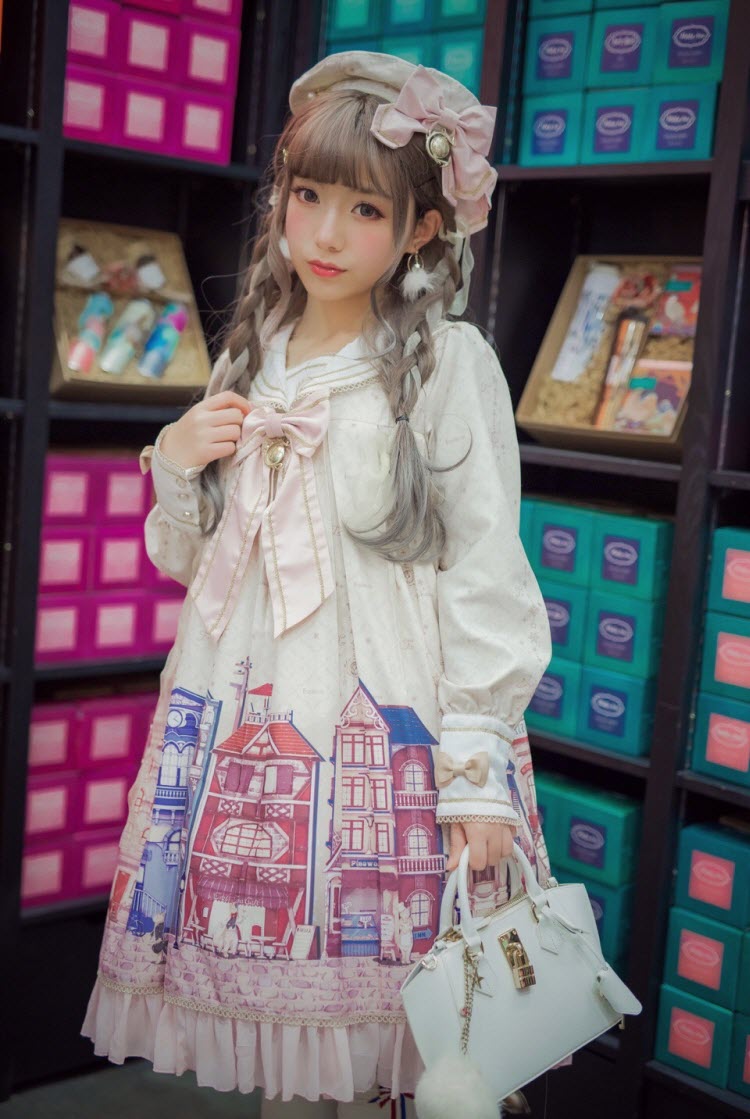 Equinox Lolita Studio -Toorak Road of Cats Kingdom- Lolita OP Dress