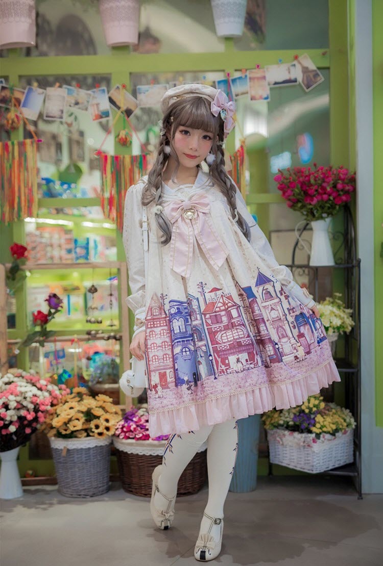 Equinox Lolita Studio -Toorak Road of Cats Kingdom- Lolita OP Dress