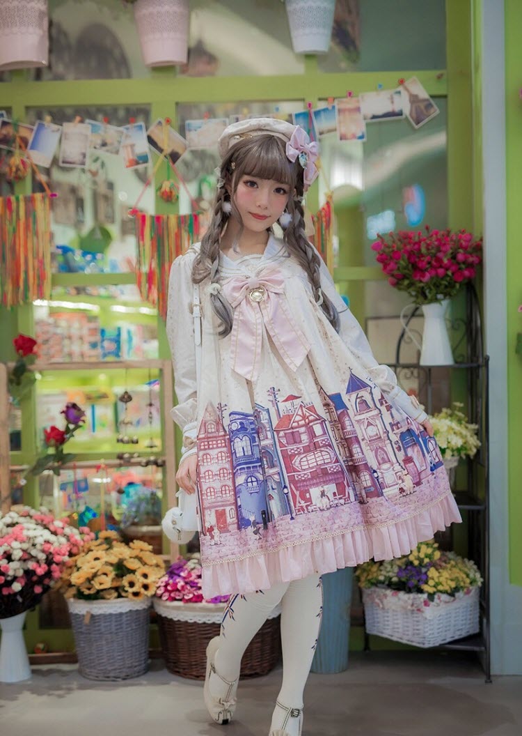 Equinox Lolita Studio -Toorak Road of Cats Kingdom- Lolita OP Dress