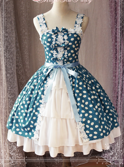 Magic Tea Party Owls And Rabbits Series Sling Dress Classic Lolita