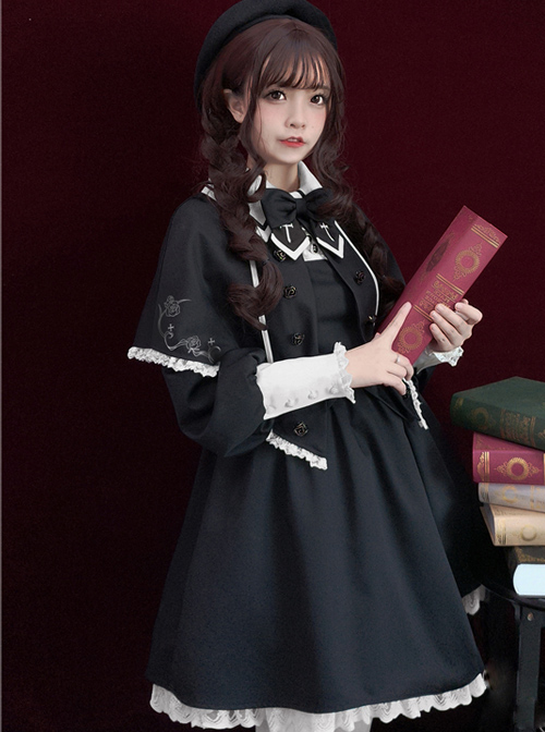 Black Chapel Retro Style Gothic Lolita Shawl