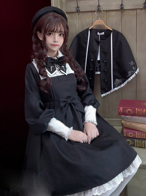 Black Chapel Retro Style Gothic Lolita Shawl