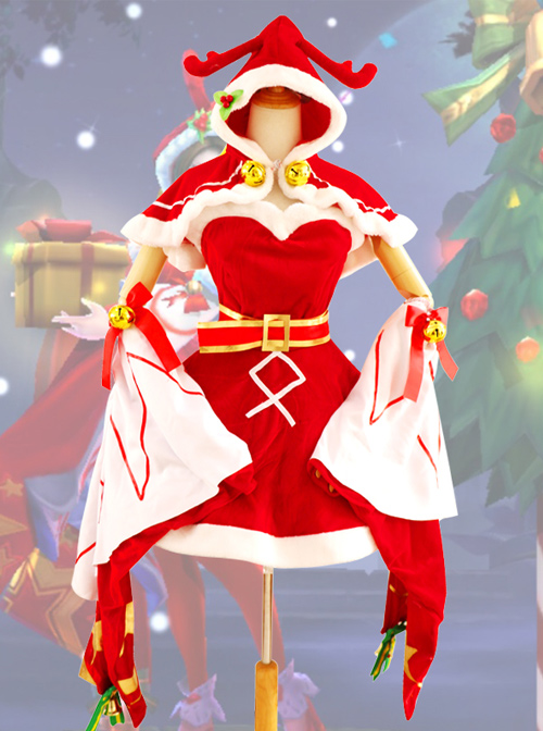 Arena of Valor:5v5 Arena Game Diao Chan Christmas Song Cosplay Costume
