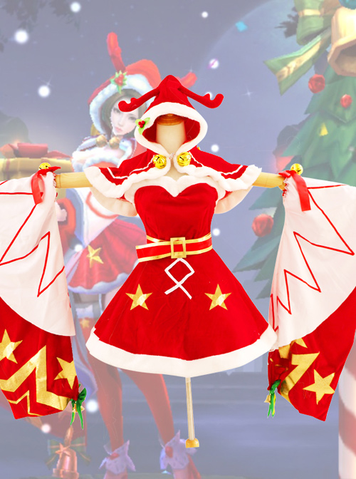 Arena of Valor:5v5 Arena Game Diao Chan Christmas Song Cosplay Costume
