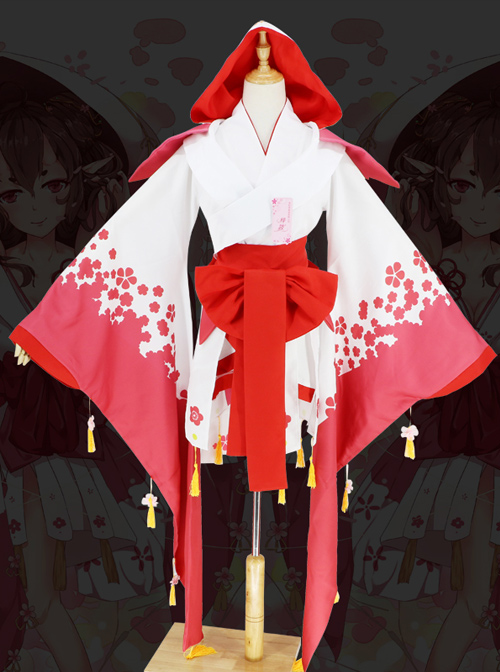 Onmyoji SR Shikigami Peach Blossom Demon Cosplay Costume