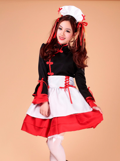 Chinese Style Lolita Amelioration Cheongsam Cosplay Costume