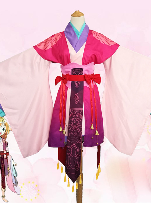 Fox Demon Little Matchmaker Tu Shan Su Su Cosplay Costume Amelioration Kimono