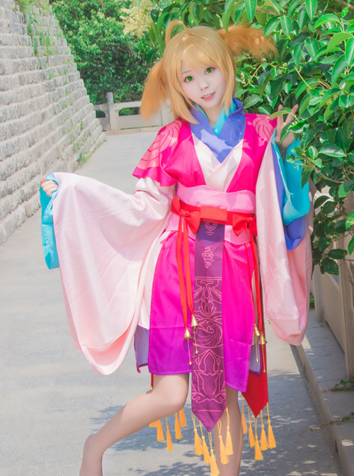 Fox Demon Little Matchmaker Tu Shan Su Su Cosplay Costume Amelioration Kimono